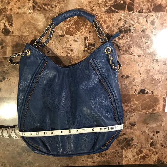 Colorful cobalt blue vegan leather bag - Picture 6 of 7